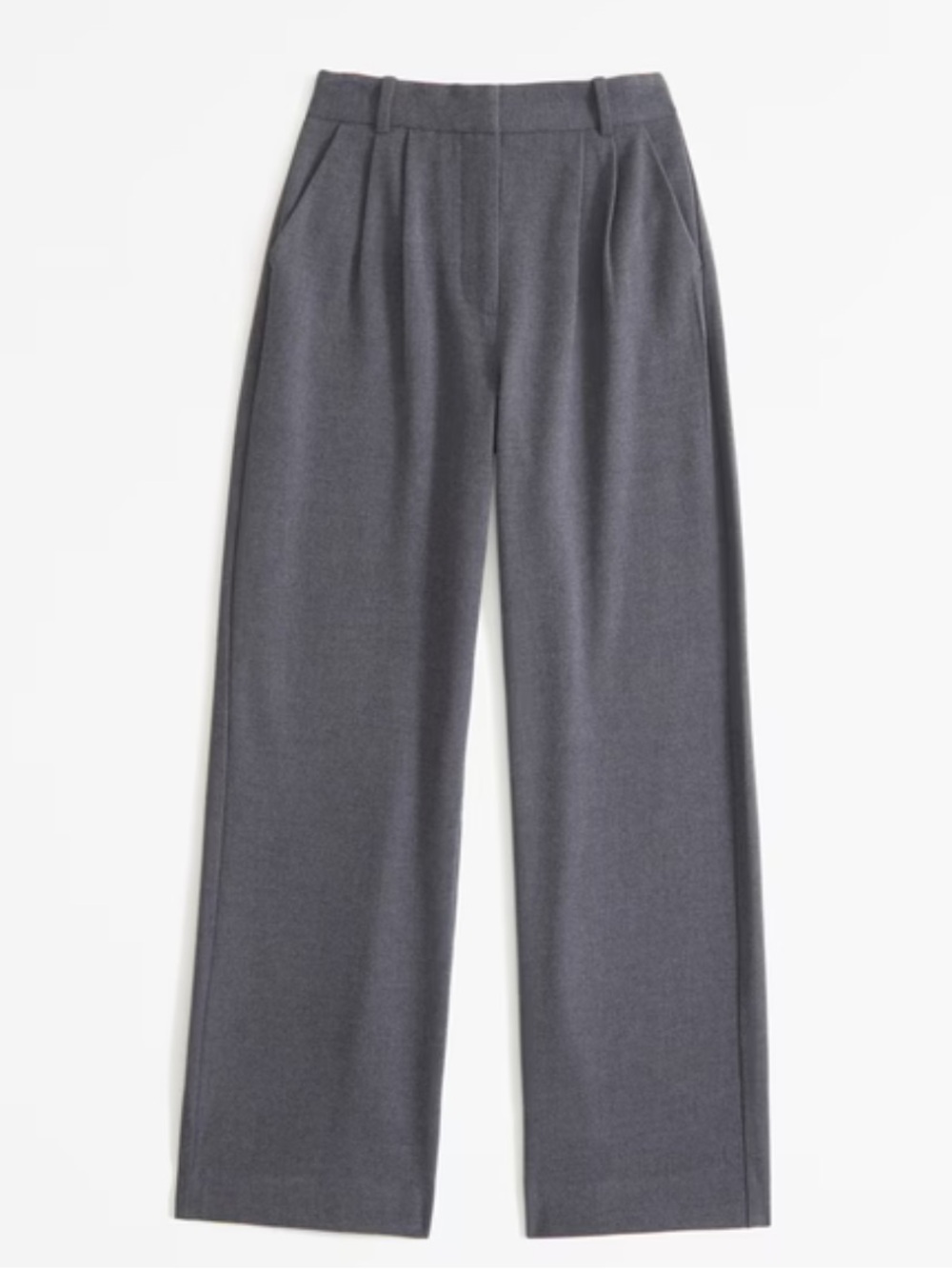 Abercrombie // Tailored Brushed Suiting Wide Leg Pant